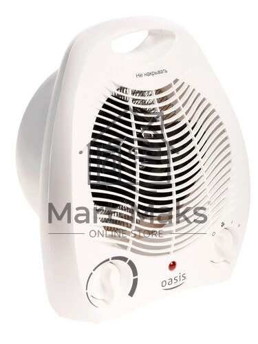 Тепловентилятор Oasis SB-20R белый, 2000 Вт, 20 м2