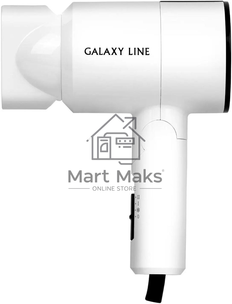 Фен Galaxy Line GL 4345 белый, 1400 Вт, компактный