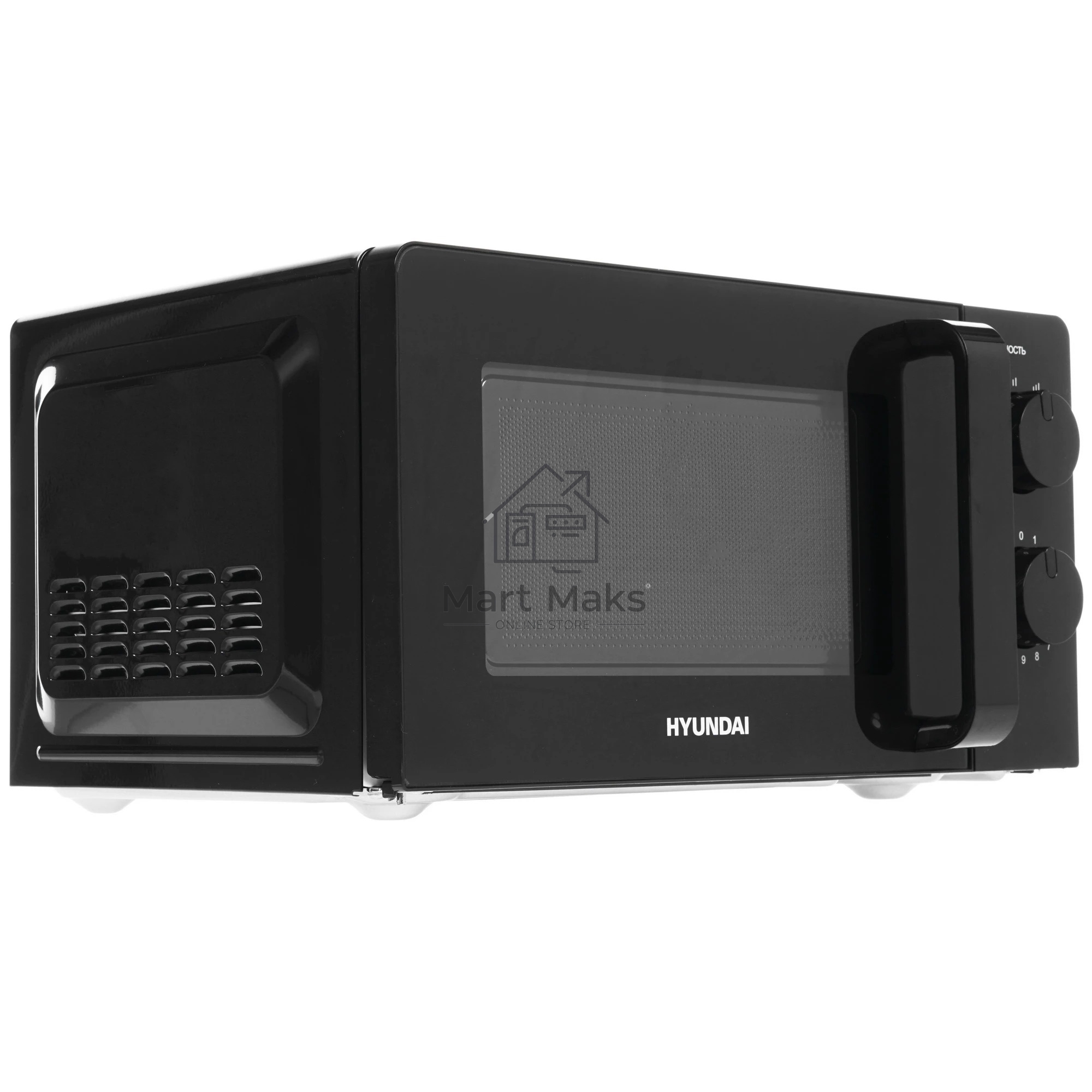 Микроволновая печь Hyundai HYM-M2039 черный, 20 л, 700 Вт, переключатели - поворотный механизм
