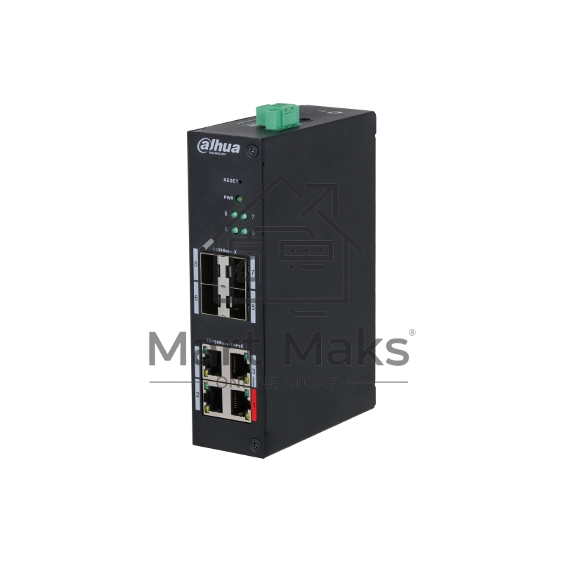 Коммутатор Dahua DH-HS4408-4ET-96, 4×100 Мбит/с + 4×1 Гбит/с SFP, управляемый