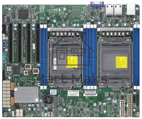 Серверная материнская плата Supermicro X12DPL-I6-B, сокет LGA4189, Intel C621A, DDR4 ECC, 8xDDR4, 4xPCIe 4.0 x16, 2xM.2, SATA, 2xRJ-45, ASPEED AST2600, ATX