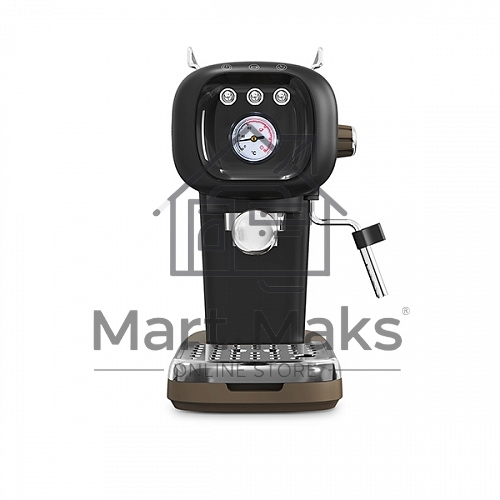Кофеварка эспрессо BQ CM2004 черный, исп. кофе - молотый, 0.6 л, 1100 Вт, 20 Бар.