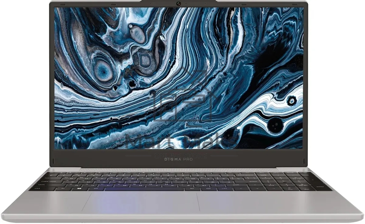 Ноутбук Digma Pro Breve серебристый DN15R5-ADXW09 Ryzen 5 7430U 16Gb SSD512Gb AMD Radeon 15.6
