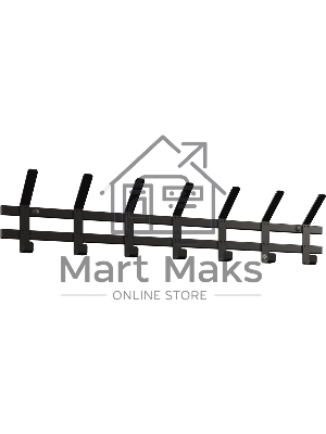 Вешалка настенная НИКА ВНТ7М/Ч черный