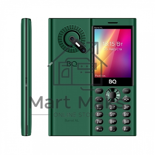 Мобильный телефон BQ 2832 Barrel XL зеленый/черный