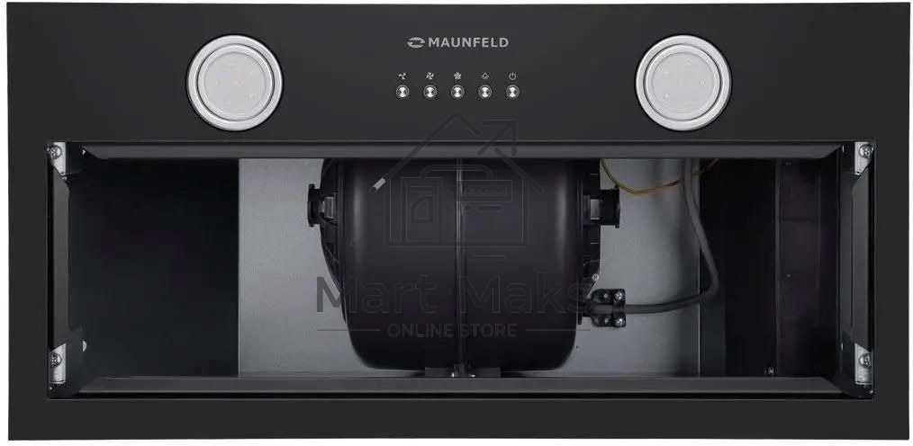 Вытяжка встраиваемая Maunfeld Trapeze 602M черный, 60 см, 1150 куб. м/ч, 54 дБ