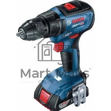 Дрель-шуруповерт Bosch GSR 18V-50 + L, Аккумуляторная, 18В, 2 АКБ, Кейс
