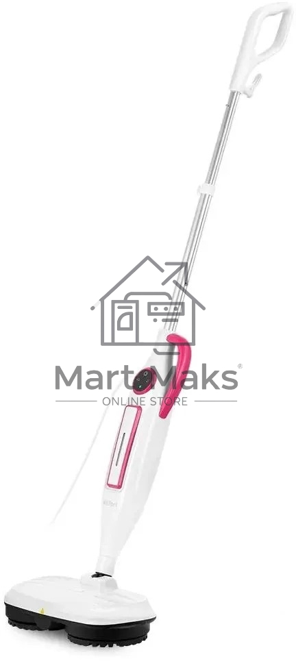 Швабра паровая Kitfort КТ-1096 белый/малиновый