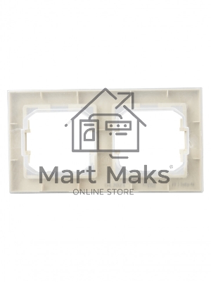 Рамка 2-местная IEK BRITE РУ-2-БрКр-44 IP44 бежевый