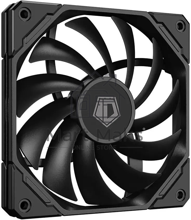 Вентилятор для корпуса ID-Cooling TF-12015-K черный, 120 мм, 2200 об/мин, 32.3 дБ, 4 pin