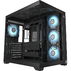 Компьютерный корпус без блока питания PCCooler C3T700 ARGB BK, Midi-Tower, TG, 4x120мм ARGB, 1xUSB-A 3.0 + 1xUSB-A 2.0 + 1xUSB-C, ATX, mATX, mITX черный