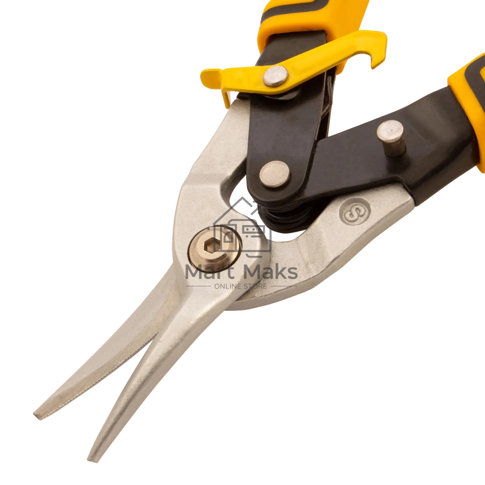 Ножницы по металлу Denzel, 270мм, прямой рез,сталь-CrMo, трехкомп.рук-ки