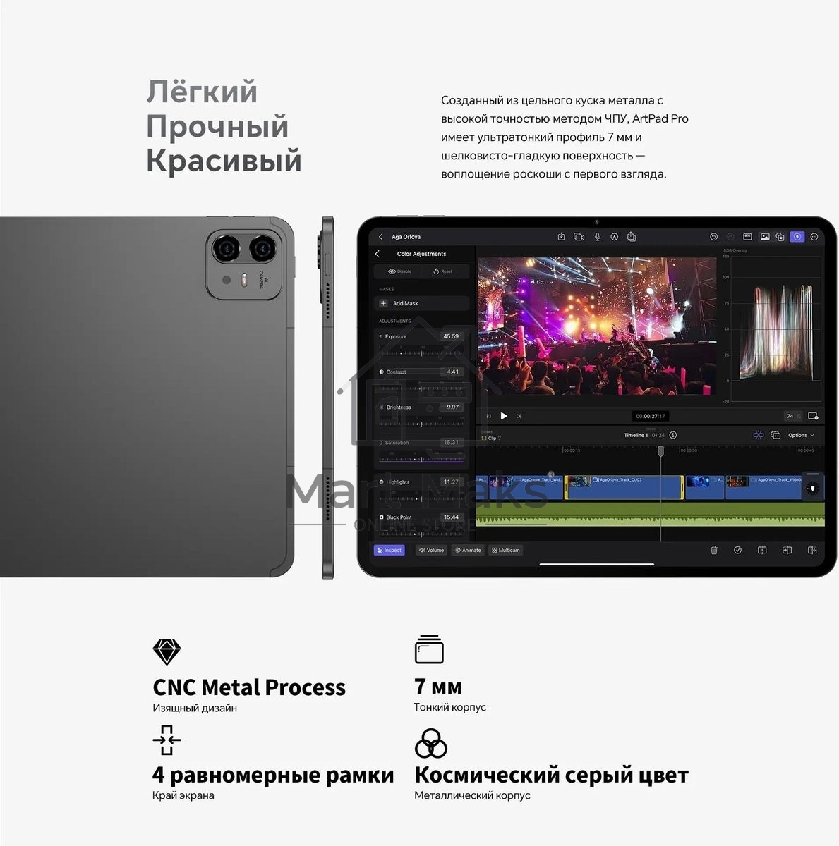 Планшет Teclast ArtPad Pro Premium Set MT8781 (2.0) 8C RAM8Gb ROM256Gb 12.7