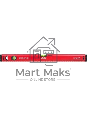 Уровень RGK U6060 пузырьковый 2глаз. магнит. красный (777858)