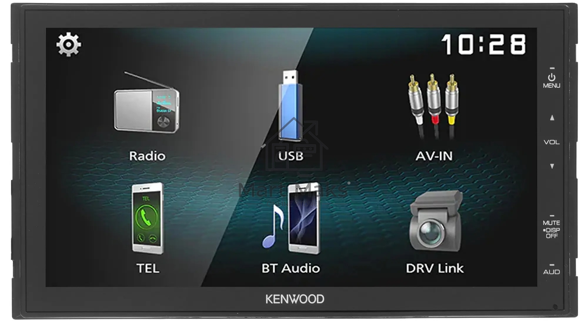 Автомагнитола Kenwood DMX1025BT, 2 DIN, 6.8