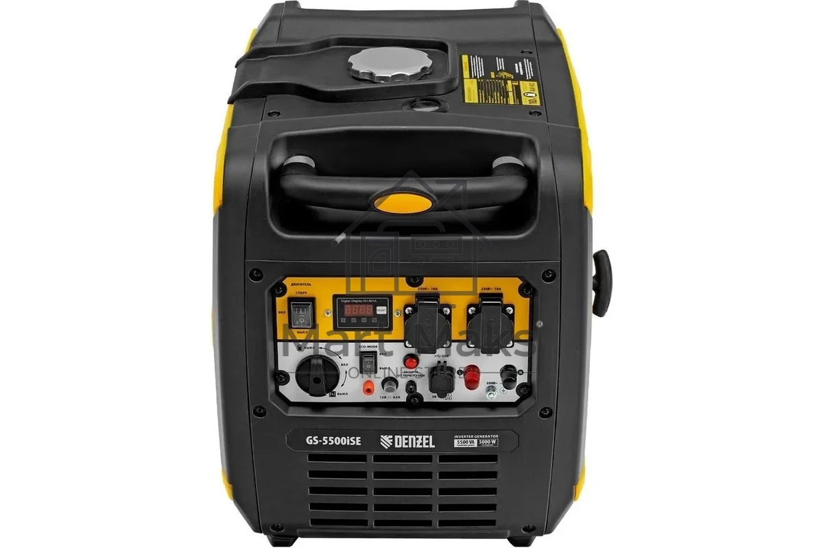 Электрогенератор бензиновый инверторный Denzel GS-5500iSE, 5.5 кВт, 78 дБ, 47 кг