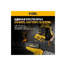 Дрель-шуруповерт Denzel CIDB-18-02, 18 В, 2 Ач, 50 Нм, бесщеточный, ударный