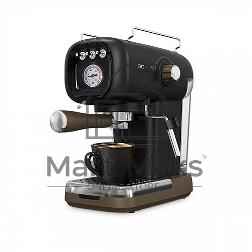 Кофеварка эспрессо BQ CM2004 черный, исп. кофе - молотый, 0.6 л, 1100 Вт, 20 Бар.