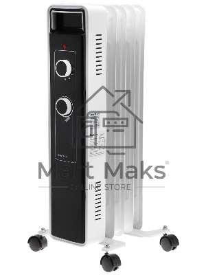 Обогреватель масляный Centek CT-6221-5 (5 секций) белый, 400/600/1000 Вт, 12,5 м2, 3 режима, термостат