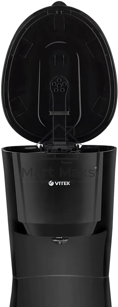 Кофеварка капельная Vitek VT-1528 BK черный, исп. кофе - молотый, 1.25 л, 750 Вт