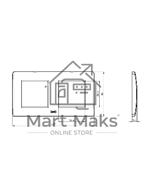 Рамка двухместная DKC Brava 75012W 2+2 модуля, белая