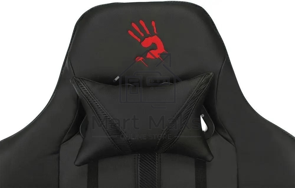 Кресло игровое A4Tech Bloody GC-600, черный, эко.кожа, крестовина металл