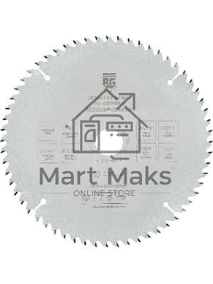 Диск пильный по дер. Berger BG1664 d=250мм d(посад.)=32мм (циркулярные пилы) (упак.:1шт)