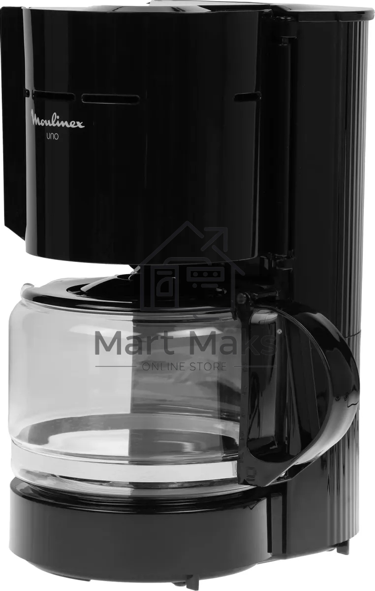 Кофеварка капельная Moulinex FG121811 черный, молотый, 1.1 л, 800 Вт.