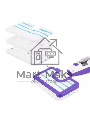 Швабра паровая Kitfort КТ-1050 1500Вт белый/фиолетовый