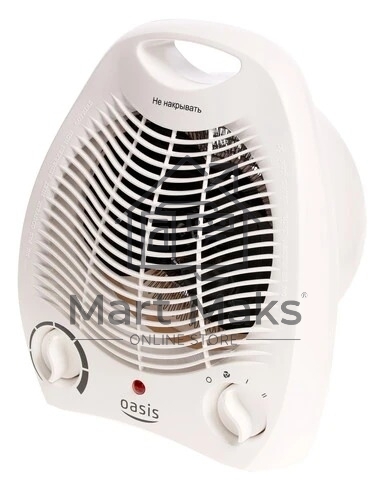 Тепловентилятор Oasis SB-20R белый, 2000 Вт, 20 м2