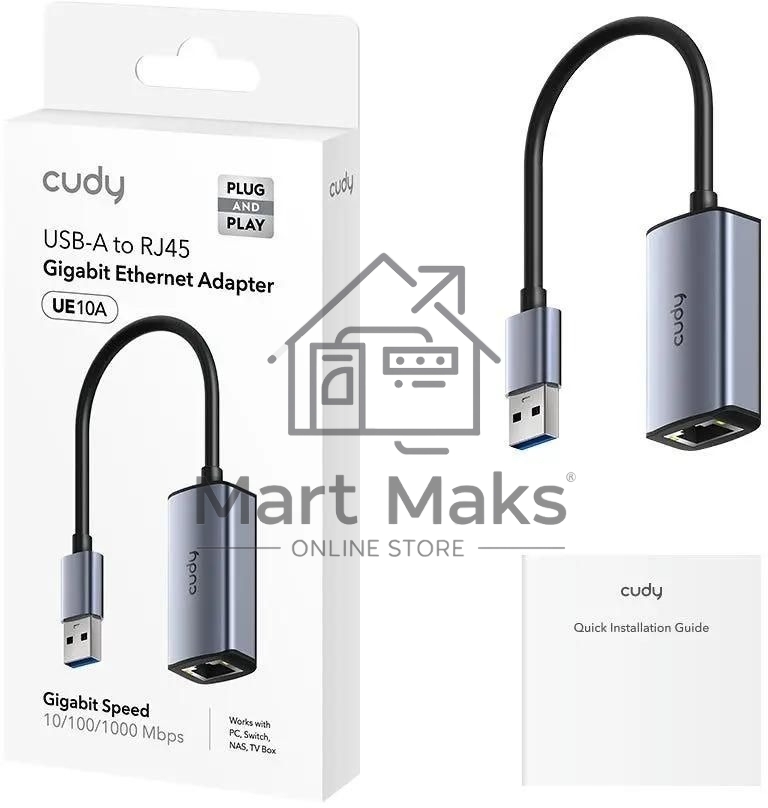 Сетевой адаптер Gigabit Ethernet Cudy UE10A USB 3.0