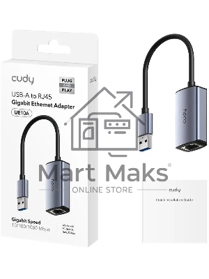 Сетевой адаптер Gigabit Ethernet Cudy UE10A USB 3.0