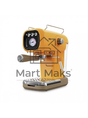 Кофеварка эспрессо BQ CM2004 желтый, исп. кофе - молотый, 0.6 л, 1100 Вт, 20 бар