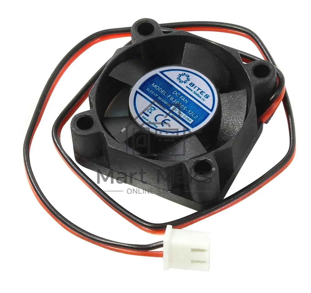 Вентилятор для корпуса 5bites FB3010S-12L2 черный 30мм 7000rpm 23.5db 2-pin