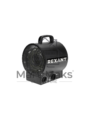 Пушка тепловая электрическая Rexant 60-0037 круглая, прямоугольная подставка, ТЭН, 3кВт