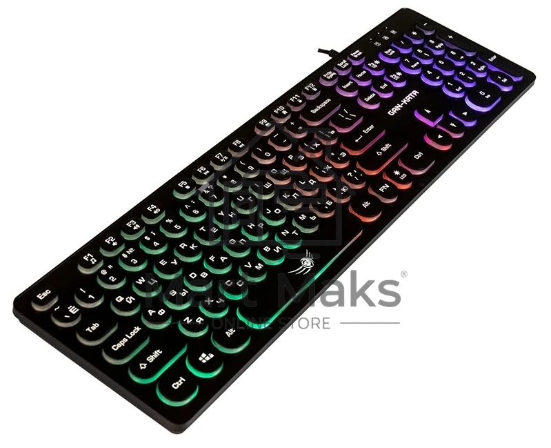 Клавиатура Dialog Gan-Kata KGK-16U BLACK - игровая с RGB-подсветкой, USB, черная