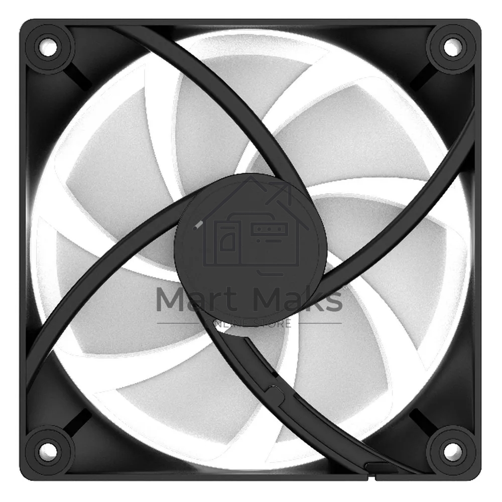 Вентилятор для корпуса Ocypus Delta F12 BK 3 IN 1, 120x120x25mm, 4-PIN PWM, 500-2000 RPM, 29 DBA MAX, HYDRO BEARING