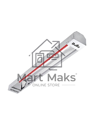 Обогреватель инфракрасный Ballu BIH-T2-1.5 серый, 1500 Вт, 15 м2