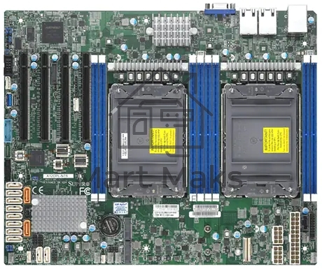 Серверная материнская плата Supermicro X12DPL-NT6-B, сокет LGA4189, Intel C621A, DDR4 ECC, 8xDDR4, 4xPCIe 4.0 x16, 2xM.2, 12xSATA, 2xRJ-45, ASPEED AST2600, ATX