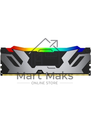 Оперативная память Kingston Fury Renegade, DDR5, 48Gb (1x48GB), 6400MHz, CL32, DIMM, с радиатором, RGB, серебристый/черный