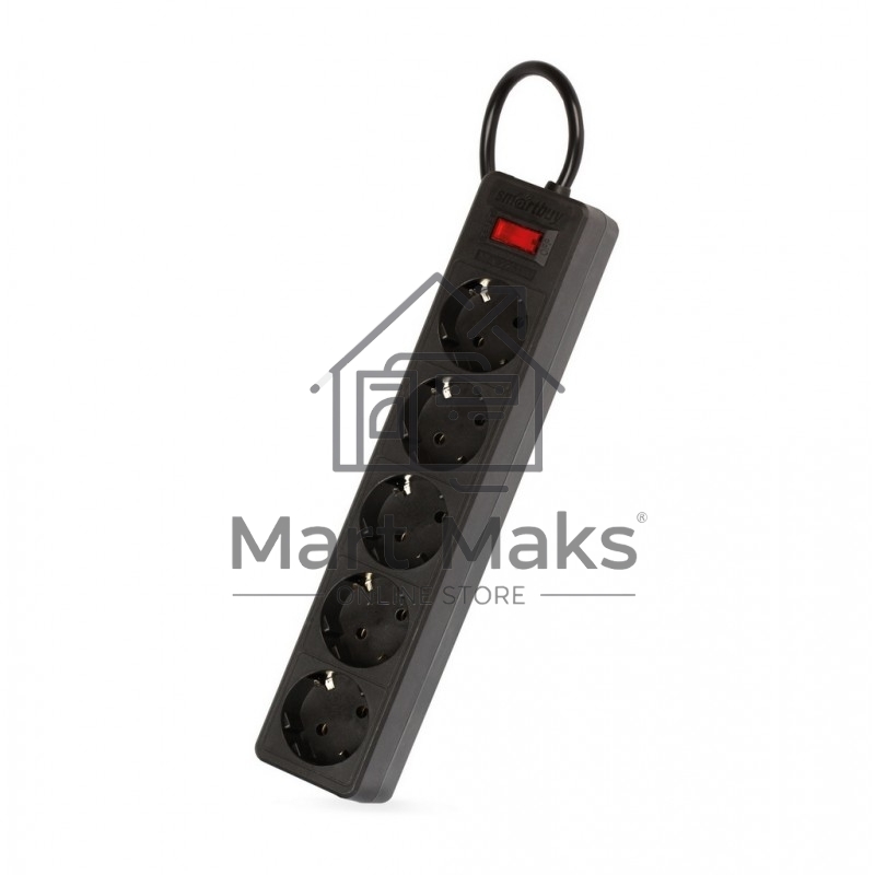 Сетевой фильтр SMARTBUY (SBSP-30-K) - 5 роз х 3 м - черный