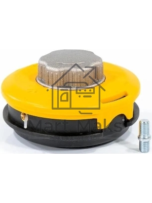 Катушка Denzel 96322 тримм. полуавтомат. легкая заправка лески гайка m10x1.25 винт m10-m10 алюм.кн