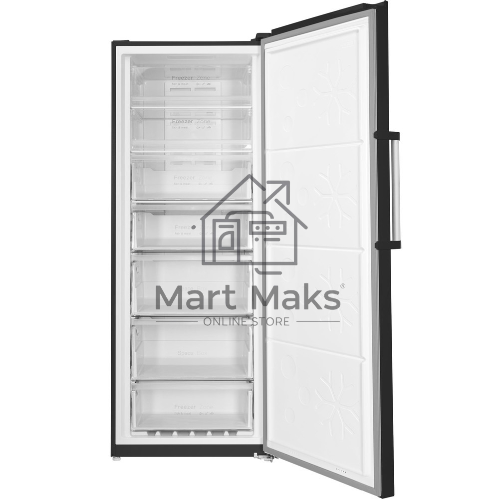 Морозильная камера Maunfeld MFFR185SB, черный, 380л, 7 ящиков