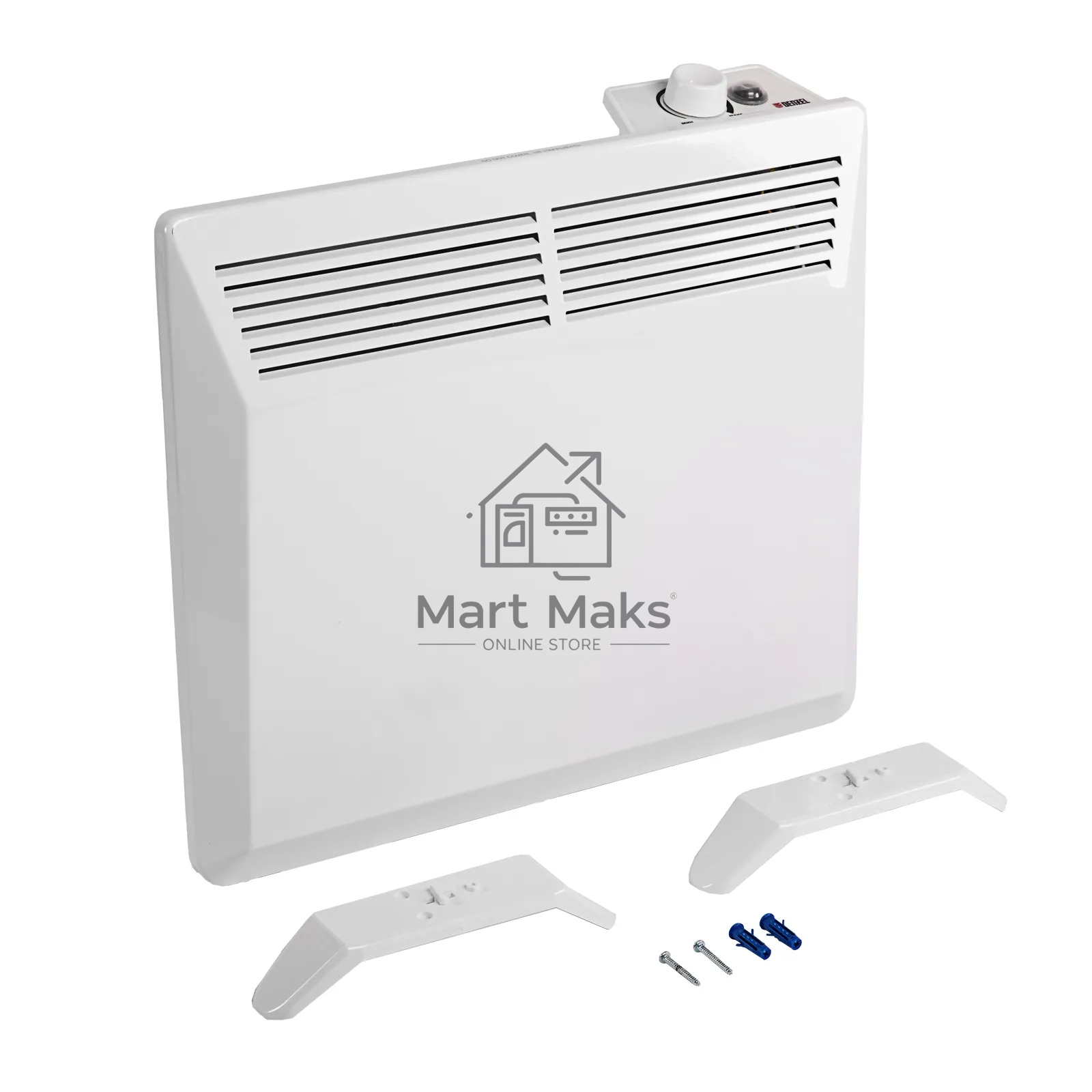 Конвектор Denzel XCE-1000 белый, 1000 Вт, 15 м2, термостат