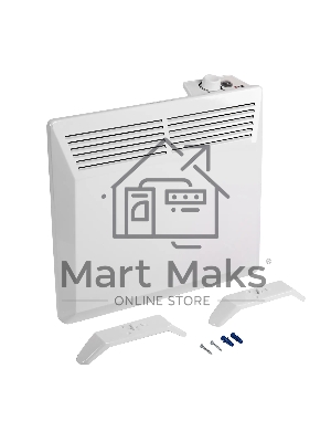 Конвектор Denzel XCE-1000 белый, 1000 Вт, 15 м2, термостат