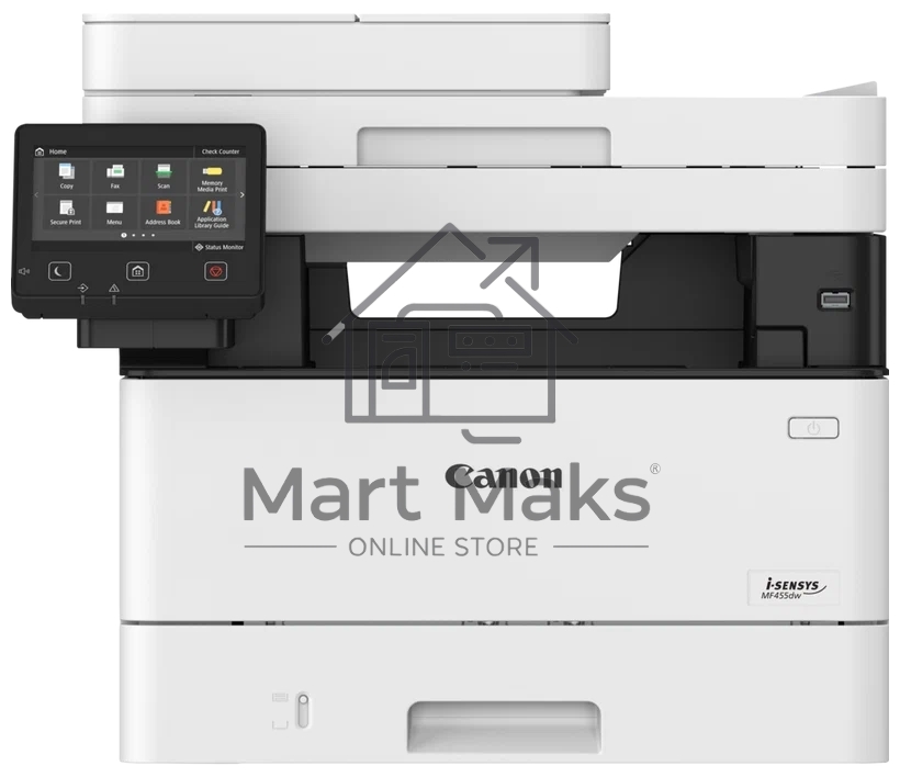 МФУ лазерный Canon i-SENSYS MF455dw (5161C006/5161C016), A4, ч/б, печ. 38 стр/мин., скан. до 38 стр/мин., 1200 x 1200 dpi (принтер) 600x600dpi (сканер), USB, RJ-45, Wi-Fi