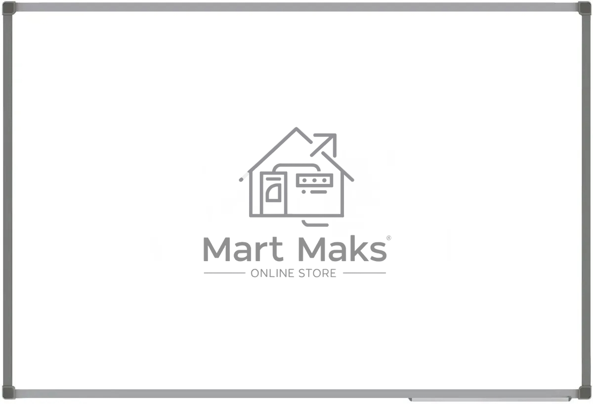 Доска магнитно-маркерная Silwerhof, лак, белый 60x90см, алюминиевая рама