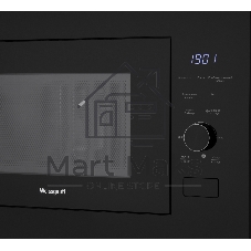 Встраиваемая микроволновая печь Weissgauff HMT-625 Grill черный, 25 л, 900 Вт, переключатели - сенсор, поворотный механизм
