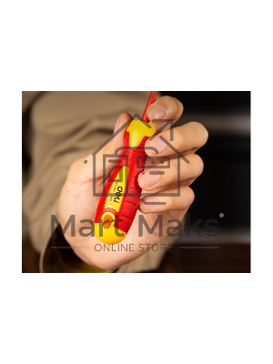 Диэлектрическая крестовая отвертка Deli DL513060 PH0х60мм сталь Cr-V, сертификат VDE для работ под напряжением до 1000 В