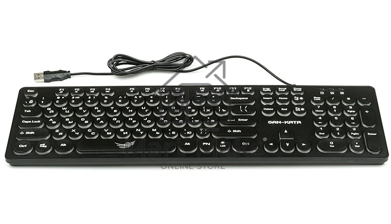Клавиатура Dialog Gan-Kata KGK-16U BLACK - игровая с RGB-подсветкой, USB, черная